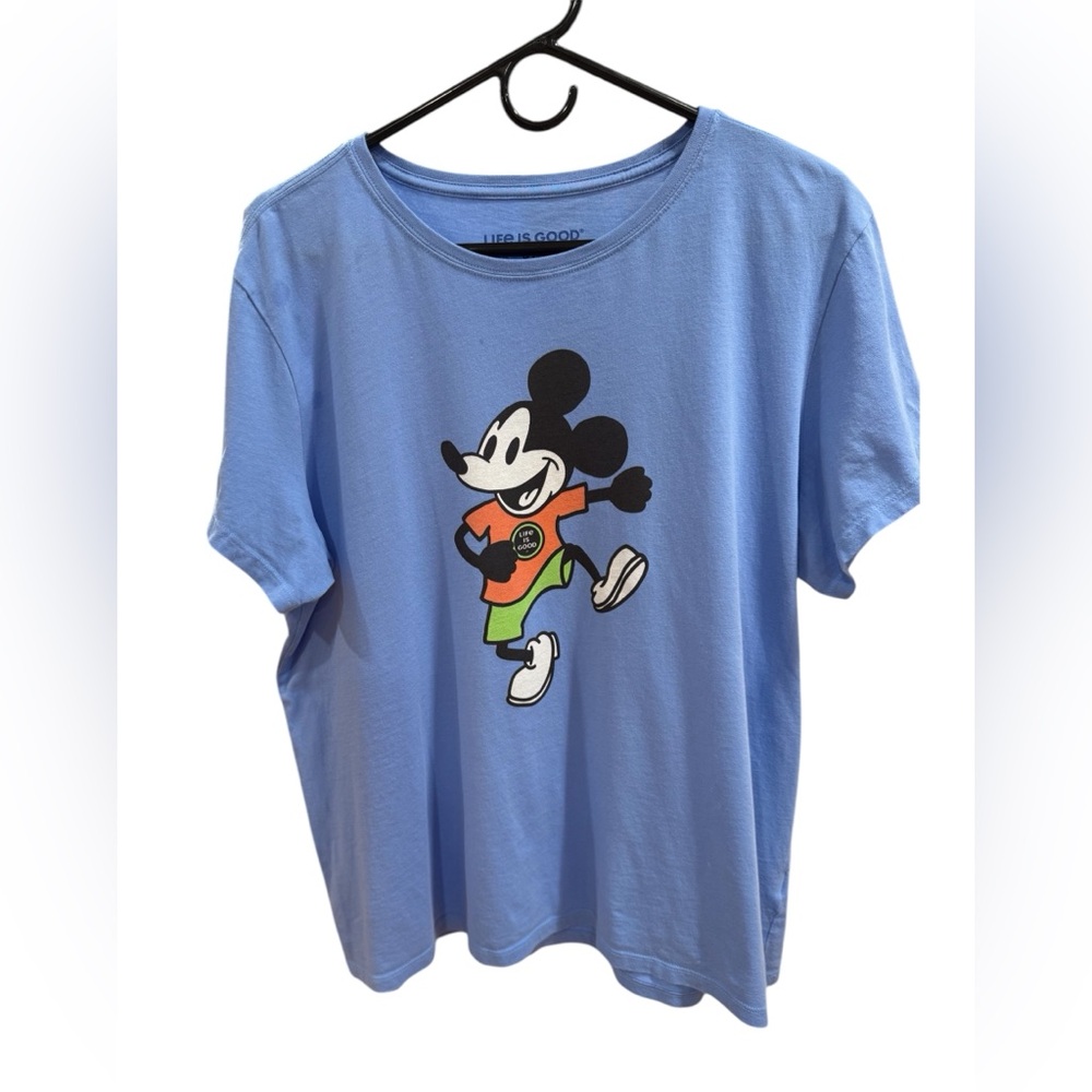 LIFE IS GOOD Steamboat Willie/Mickey Mouse XL Women T-Shirt